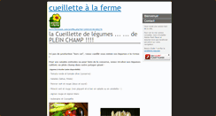 Desktop Screenshot of lacueillettealaferme.com