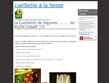 Tablet Screenshot of lacueillettealaferme.com
